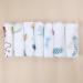 Baby Muslin Washcloths 8 Pack - Soft Bamboo Cotton Towels for Newborns - 10x10 Inch Natural Wipes for Baby Bath - Shower Registry Gift (Random Patterns) - 4 Layers Absorbent - Buy Online on GoSupps.com