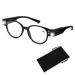 Reading Glasses with Lights Bright LED Readers Magnifying Glasses with Lights Reading Glasses with LED Light Blue Light Blocking Glasses Lighted Magnifier Nighttime Reader Lighted Eye Glasses(+200)