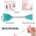 Nevsetpo Marble Makeup Brushes Set - 10+2pcs Marble Pink Brushes for Girls | Synthetic Foundation, Eyeshadow, Contour, Kabuki | Includes Sponge & Silicone Facial Brushes | Marble White - Pack of 1 - Buy Online on GoSupps.com