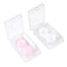 JECOMPRIS 2st mini container for colored contact lenses eye lens holder contact lens container storage of contact lenses contact lens travel case contact box box cleaning box portable as shown 8x5cm
