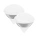 Triangle Powder Puff Mini Face Makeup Sponge Cosmetics Soft Cotton Face Powder Puff Washable Velvet Makeup Puff Tools (2pcs white)