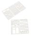 NUOBESTY 10pcs Diy Stencils Template Scrapbooking Stencils Fashion Drawing Stencils Flower Stencil Ledger