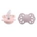 BIBS Pacifiers - Infinity Collection with Anatomical Nipple| BPA-Free Baby Pacifier | Made in Denmark | Set of 2 Blossom/Dusky Lilac Color Premium Soothers | Size 0-6 Months