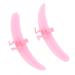 Eyelash Separator Tool Washable Reusable Silicone Eyelash Extension Separator with Lash Separator Base and Lash Isolation Helper Lash Extension Assisted Tool for Beauty Salon Rose Red
