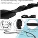 EOM Yoga Stretch Strap Leg Stretcher - Foot Stretching Belt with Loops for Rehabilitation & Gymnastics - Black - Buy Online on GoSupps.com