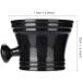 Buy Black Plastic Shaving Bowl for Men Foam Shaving Shell with Handle | Perfect for Soap & Cream - Buy Online on GoSupps.com