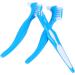 Mobestech Double-Sided Toothbrush Cleaning Tool for False Teeth 9 Piece Retainer Set | Effective Denture Care in Blue - Buy Online on GoSupps.com