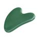 Guasha Tool Heart-Shaped Prevent Wrinkle Green Wrinkle Reducing Massage Stone for Adult Massage Roller Board Dark Green