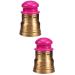 Homsfou 2 sets Moxibusion-Box Mini-MoXA-Pot holder for Moxa cone holders Moxibusion-case Moxa gear holder Body holder Moxibustion Device Ai-Box copper 9x6.5cmx2Pcs goldenx2st