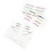 Healeved 12 Sets Paper Beauty Eyeliner Decal Waterproof Eyeliner Sticker Stickers 1 count (Pack of 1) Colorfulx3pcs