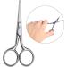 Premium Rounded Tip Hair Scissors for Mustache Eyebrows & Nose Hair Optimal Precision for Facial Grooming - Buy Online on GoSupps.com