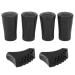 Rubber Ferrule Walking Stick Rubber Tips Ferrule Protectors Replacement Cane Tips for Hiking Trekking Poles 6PCS
