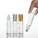 6 Pcs 10ml Clear Glass Essential Oil Roller Bottles - Refillable Perfume Sample Bottles with Stainless Steel Roller Balls & Plastic Funnel - Ideal for DIY Fragrances - Buy Online on GoSupps.com