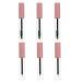 FOMIYES 6pcs 5ML Empty Mascara Tube Eyeliner Lip Gloss Tubes Black Eyelash Cream Container Bottle for Castor Oil DIY Cosmetics 10.5x1.5cm Pink