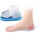 FOMIYES Height Increasing Insoles - Silicone Heel Pad for Extra Height | 1 Pair White 10x6x1cm - Buy Online on GoSupps.com