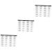 FOMIYES 6 Sheets Pairs Black Stickers Waterproof Eyebrow Template Modify 4 Stickers