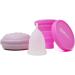 Sileu Travel Pack: Menstrual Cup Model Rose - Size S Transparent Flexible - Includes Pink Case & Folding Stylizer - Buy Online on GoSupps.com