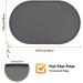 LDYOEN Dog & Cat Bowl Underlay - Waterproof Silicone Feeding Mat 48x30cm - Slip-Resistant Dark Gray - Buy Online on GoSupps.com