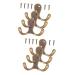 Alipis 6 Pcs Coat Hook Heavy Duty Coat Hangers Towel Hangers Hat Hook Copper Wall Hanger Copper Hook Metal 6.4X4.3CMx2pcs As Shownx2pcs