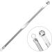 Antibacterial Black Head Pimples Acne Needle Tool Face Care Blackhead Extractor Blemish Remover Silver Cosmetic Tool - Buy Online on GoSupps.com
