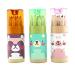 Pomeat 3 Pack Cute Cartoon Bear Mini Drawing Colored Pencils with Sharpener 3.5 Length Portable 12 Count in Tube