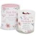 70th Birthday Candle Makes a Great Gift for 70th Birthday Gifts - Ideal for Seventieth Birthday Gift SOYA Candle with Rose Quartz and Rose Petals