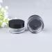 Liujzzj 10-Piece Transparent Jar Set for Cosmetics - Small Plastic Containers with Black Screw Lid & Mini Spatulas | Ideal for Lip Balm & Nail Art - Buy Online on GoSupps.com