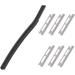 Minkissy Eyebrow Razor Set - 5 Portable Stainless Steel Dermaplaning Tools for Painless Hair Removal | Perfect for Eyebrow Shaping - Black - Buy Online on GoSupps.com