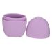 Silicone Face Ice Tray Ice Holder for Face Silicone Ice Roller for Face Ice Roller for Face and Eye Face Massager Skin Ice Roller Facial Silicone Ice Roller Skin Care Tool 11.5x7cm Purple