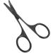 Facial Hair Grooming Scissors for Men & Women - 3.7" Safety Tip Clippers for Eyebrows Nose Mustache Beard and Eyelashes - Black - Buy Online on GoSupps.com