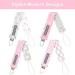Pacifier Metal Clip (4 Pack) for Babies - Modern Unisex Holder for Binky Soothie Toys - Durable Lightweight Baby Accessory - Girl Pack in Pink - Buy Online on GoSupps.com