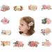 Vucdxop Girl Artificial Flower Hair Clips Set - Baby Hair Loop Clip Accessories | 3 Pieces Style C for Children - Buy Online on GoSupps.com