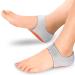Plantar Fasciitis Heel Cups for Heel Pain  PORON - Made in USA  Heel Sleeves for Heel Pain Relief  Heel Spurs  Sore  Bruising Heel Protectors (Gray  W 11.5-15 / M 9-13) Gray W 11.5-15 / M 9-13