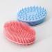 2-in-1 Exfoliating Silicone Body Scrubber & Shower Brush - Black | Gentle Skin Exfoliation, Face & Body Massage, Improve Blood Circulation - Buy Online on GoSupps.com