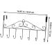 STOBAZA Office Coat Hanger 7 Over Door Towel Mounted Hooks Cloth Hanging Holder Clothes Hook Coat Rack No Trace Kitchen Hanger Black 43.00X23.00X5.00CM - Buy Online on GoSupps.com