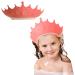 Baby Shower Cap Shield, Shower Cap for Kids, Visor Hat for Eye and Ear Protection for 0-9 Years Old Children, Baby Hair Washing Guard, Baby Bath Hat Cute Crown Shape Makes the Baby Bath More Fun Pink