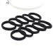 AHENOD 50PCS Seamless Elastic Hair Ties for Women - Ideal for Thick, Heavy, and Curly Hair - 1.57 Inch Diameter - Black - Buy Online on GoSupps.com