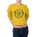 Venley NCAA Women's Cropped Crewneck Fleece Sweatshirt Medium Cal Poly Mustangs 2 - Yellow Gold
