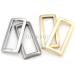 Metal Flat Rectangle Rings Buckle 1 1/2 Inches Silver - 6 Pack for Bag Belt Strap | Heavy Duty Loop Quality Finish | Craftmemore VTLP - Buy Online on GoSupps.com