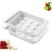 GLEAVI 4 Pcs Refrigerator Storage Box White Eiffel Tower Decor Fridge Fruit Storage Holder Pull-out Crisper - Buy Online on GoSupps.com