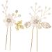 FRCOLOR Set of 5 Pearl Hair Clips White Clothes Hair Accessories Hair Clips with Rhinestone Tiara for Wedding Bridal Comb Bridal Hair Comb Wedding Headpiece Bridal Hair Pin Set - Buy Online on GoSupps.com