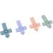 Rvsky 4-Pack Silicone Baby Bite Rings Odorless Colorful Teething Relief Toys for Toddlers with Carrying Band - Buy Online on GoSupps.com