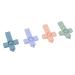 4pcs Silicone Baby Teether Set with Lanyard - Safe Teething Toys for Toddlers - Buy Online on GoSupps.com