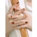 ohora Semi Cured Gel Nail Strips (Caramel Bear) - Salon-Quality Long Lasting - Easy Application & Removal - Includes Prep Pads & Nail File - Gemstone Collection - Buy Online on GoSupps.com