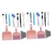 FRCOLOR 2 Sets 10pcs Window Slot Cleaning Tool Window Cleaning Tools Blinds Cleaner Tool Blinds Duster Venetian Blind Cleaner Duster Tile Tools Dirt Mini Corner Brush Plastic Random Colorx2pcs 21X14X3.3CMx2pcs