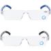Kokobin Frameless Reading Glasses - Anti Blue Light Visual Aid +2.0 Diopters for Men & Women - 2 Pack - Buy Online on GoSupps.com