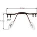 Buy SBTRKT 10pcs Eyeglass Nose Pad Holder - Stainless Steel Rimless Bridge with Gold Nose Pads | International Shipping Available - Buy Online on GoSupps.com