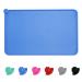 Moacc feed mats for dogs cats food base underlay silicone feed mats slipproof and waterproof for dog cat blue 54x38cm tall blue