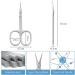 ACWOO 2PCS Sharp Curved Cuticle Nail Scissors - Stainless Steel Multi-Purpose Beauty Manicure Cutter for Nail, Toenail, Eyebrow, Eyelash - Buy Online on GoSupps.com
