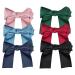 6PCS Big Bow Satin Hair Clips Ribbon French Hair Barrettes Bowknot Clip Hair Bow Clips Bow Hairpins Hair Accessories with Tails(Color Random)